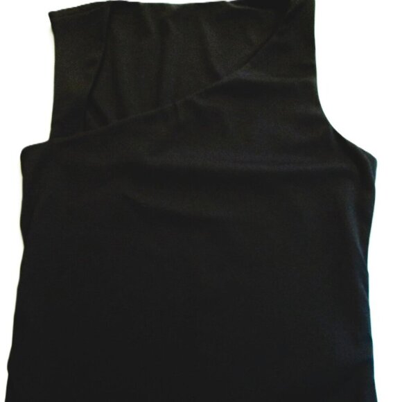 NWT Commense Asymmetric Neck Cut Out Tank Top black - Picture 2 of 11